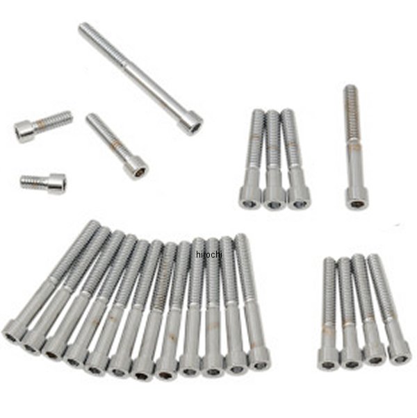 ボルトキット サイドカバー 77年-84年 XL クローム/無地