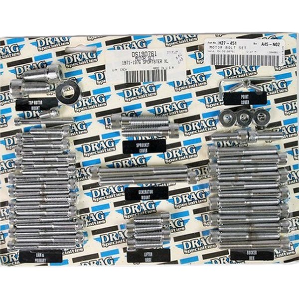 ボルトキット エンジン 71年-76年 XL クローム/ローレット