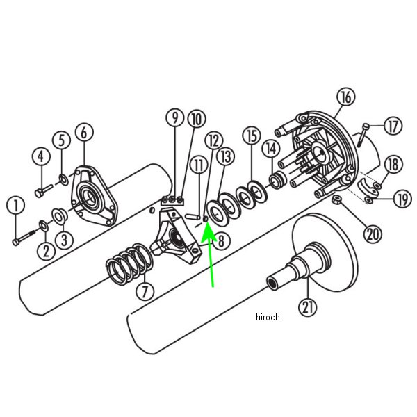 ガイドボタン 102/ 108-C 1977-88(6個入り)