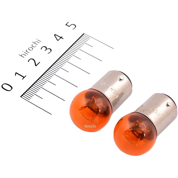 口金ダブル球 6V10/3W ウインカー/ポジション球 (オレンジ) (2個入り)