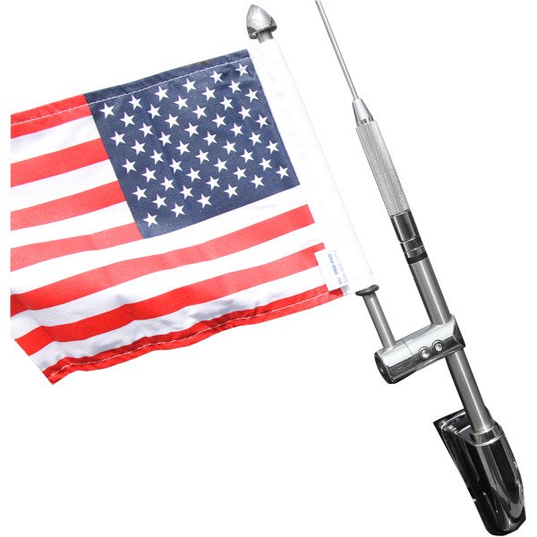 アンテナ 旗取付セット 長さ330mm アメリカ国旗