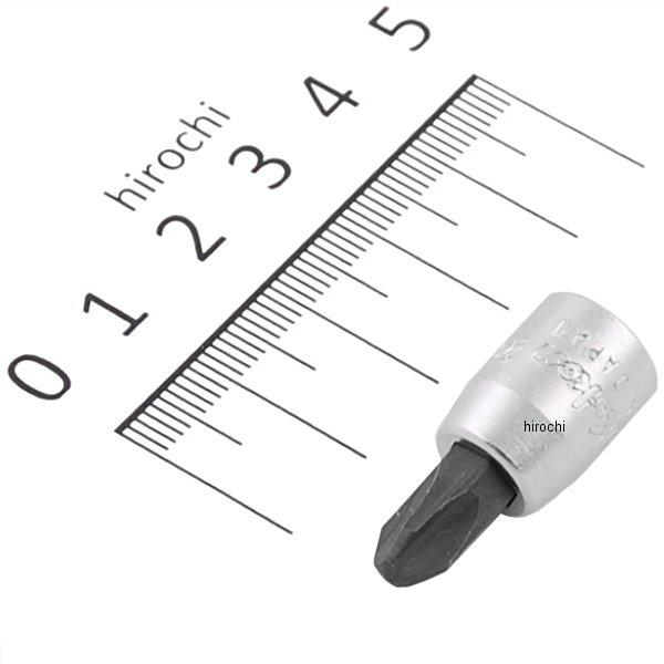 1/4インチsq プラスビットソケット 全長28mm No.3