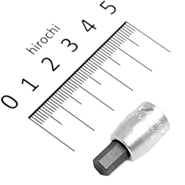 1/4インチsq ヘックスビットソケット 全長25mm 6mm
