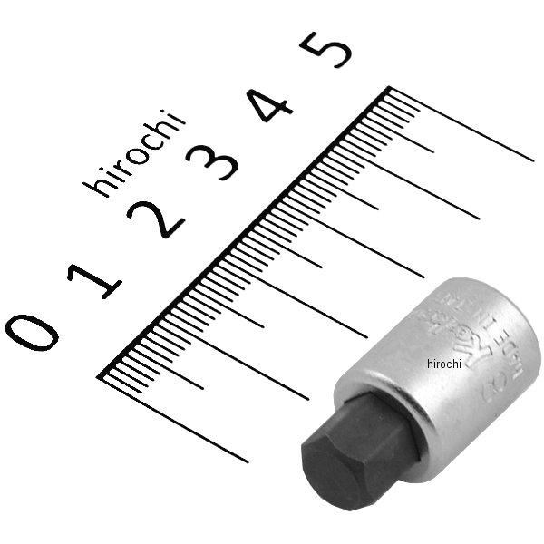 1/4インチsq ヘックスビットソケット 全長25mm 8mm