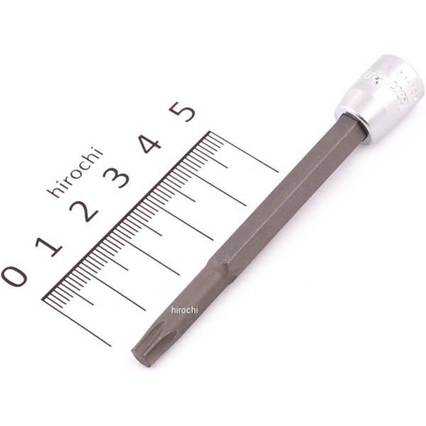 1/4インチsq トルクスビットソケット 全長80mm T30