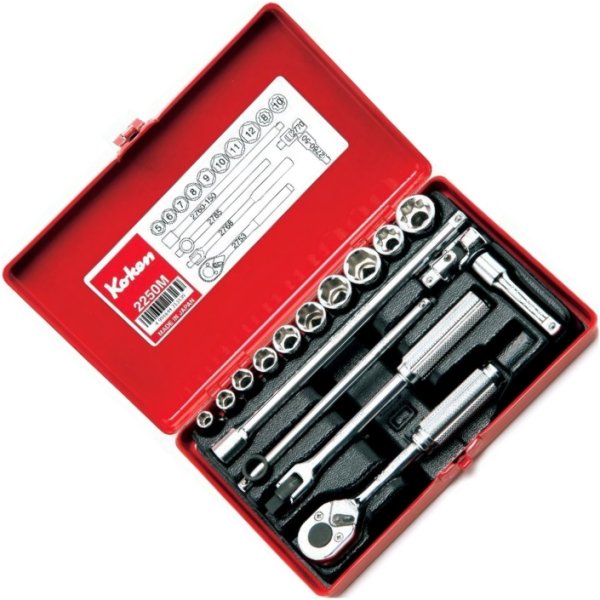 1/4インチsq ソケットセット 16ヶ組 ミリタイプ