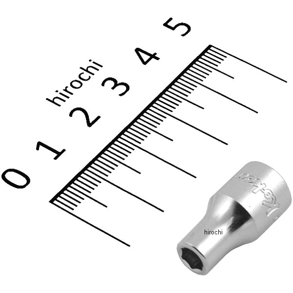 1/4インチsq 6角スタンダードソケット 4.5mm