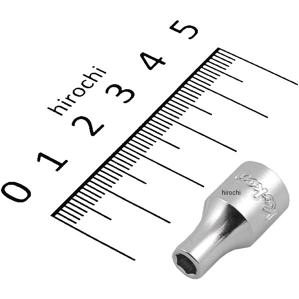 1/4インチsq 6角スタンダードソケット 4mm