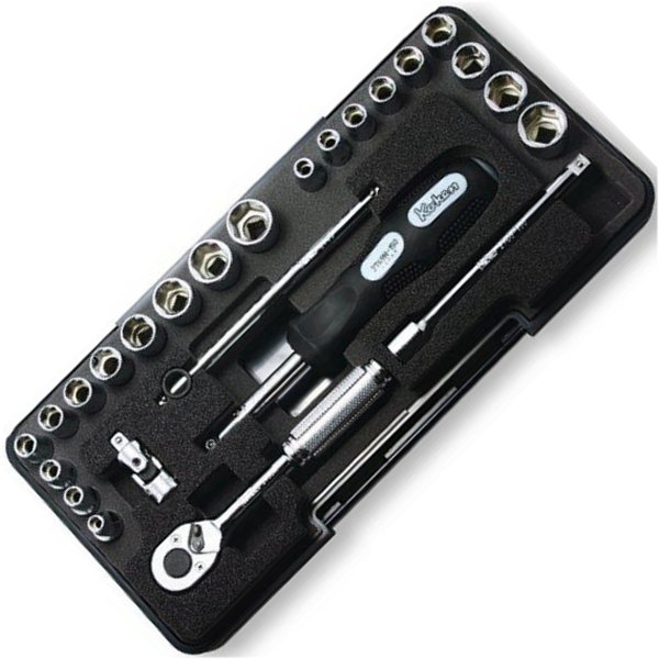 1/4インチsq ソケットセット プラスチックケース 25ヶ組