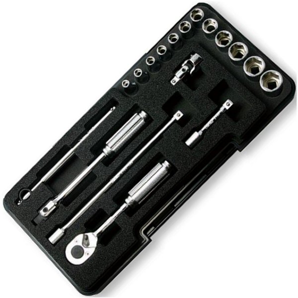 1/4インチsq ソケットセット プラスチックケース 18ヶ組