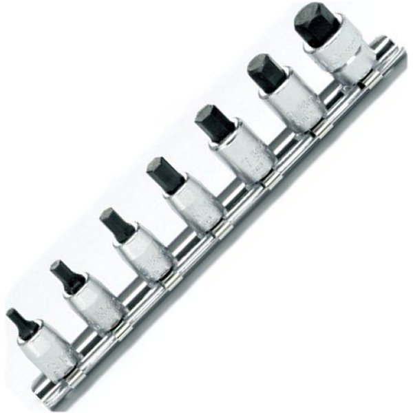 1/4インチsq ヘックスビットソケットレールセット 7ヶ組 インチタイプ