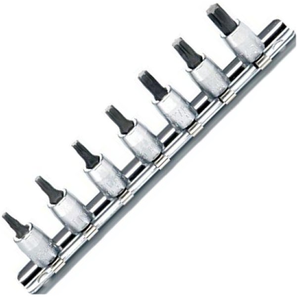 1/4インチsq トルクスビットソケットレールセット 7ヶ組