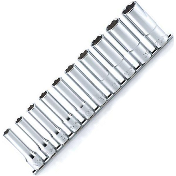 1/4インチsq サーフェイスディープソケットレールセット 11ヶ組 ミリタイプ