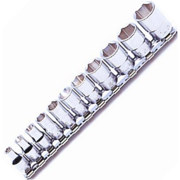 1/4インチsq 6角ソケットレールセット 11ヶ組 ミリタイプ