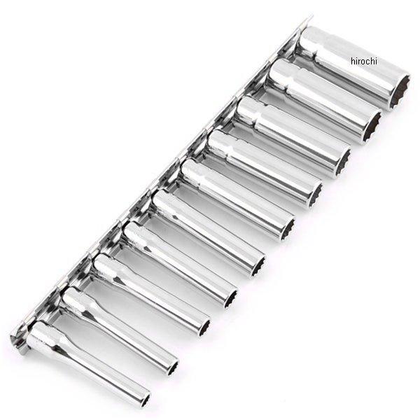 RSAS2305A/10 1/4インチsq 航空規格ディープソケットレールセット 10ヶ組 インチタイプ