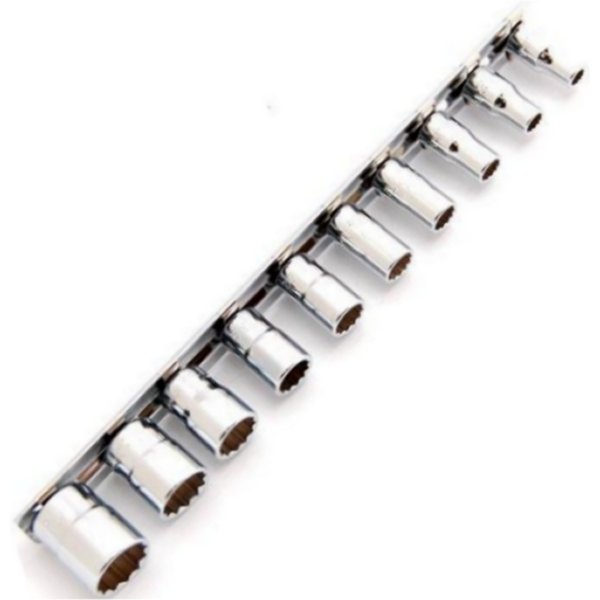 1/4インチsq 航空規格ソケットレールセット 10ヶ組 インチタイプ