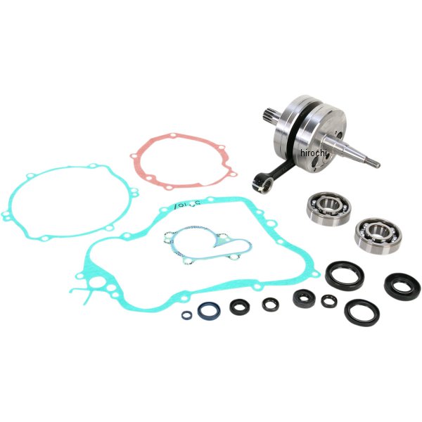 クランクシャフトキット ベアリング、ガスケット付き 01年-04年 YZ125 左右ペア