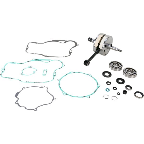 クランクシャフトキット ベアリング、ガスケット付き 92年-01年 KX250 左右ペア