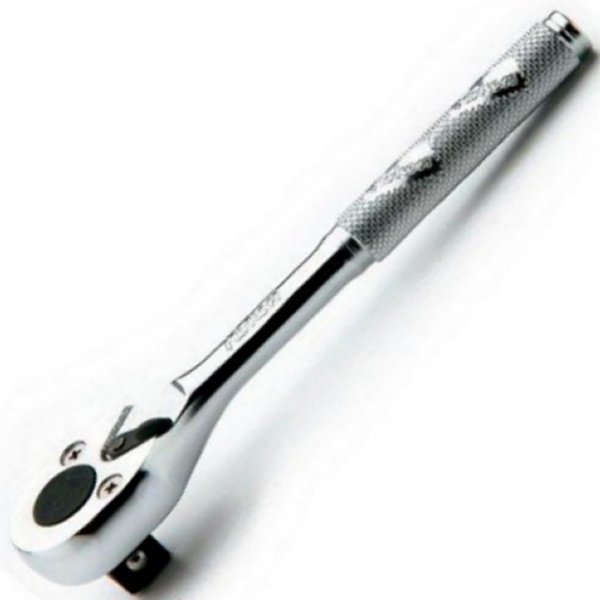 3/8インチsq コンパクトラチェットハンドル(ローレット) 全長 125mm