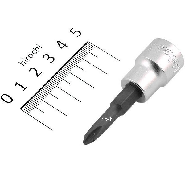 3000.60-2 3/8インチsq プラスビットソケット 全長60mm No.2