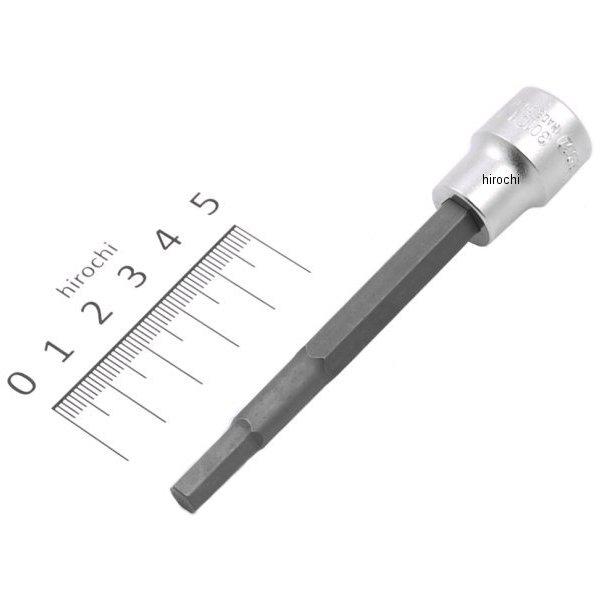 3/8インチsq ヘックスビットソケット 全長100mm 6mm