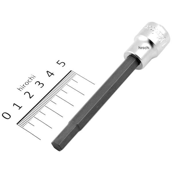 3/8インチsq ヘックスビットソケット 全長100mm 7mm