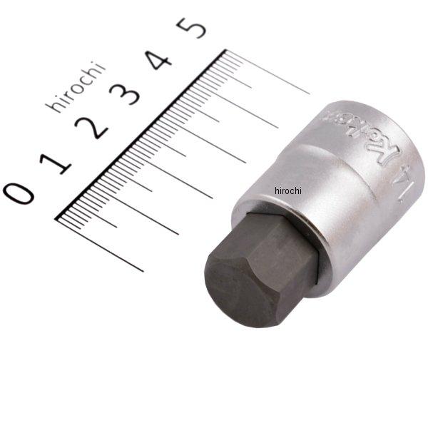 3/8インチsq ヘックスビットソケット 全長38mm 14mm