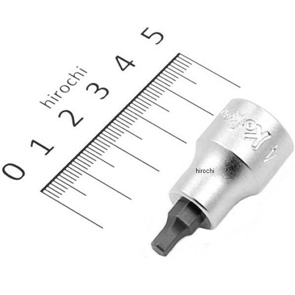 3/8インチsq ヘックスビットソケット 全長38mm 4mm