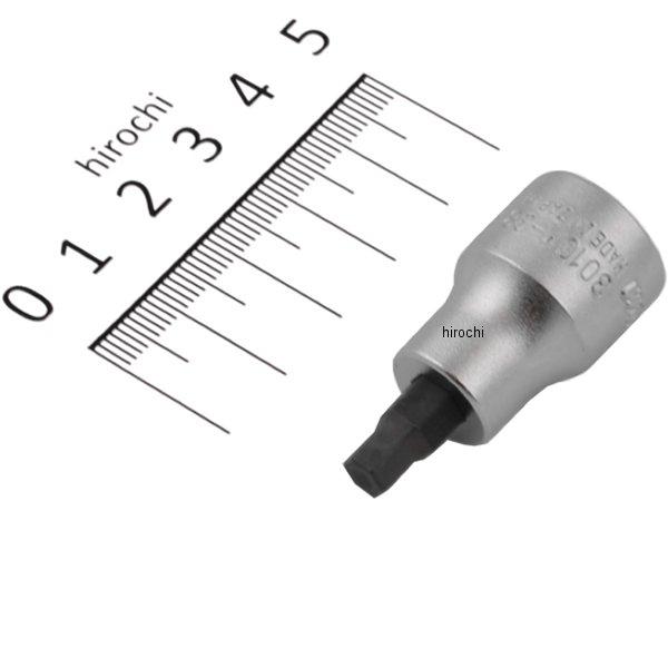 3/8インチsq ヘックスビットソケット 全長38mm 5mm