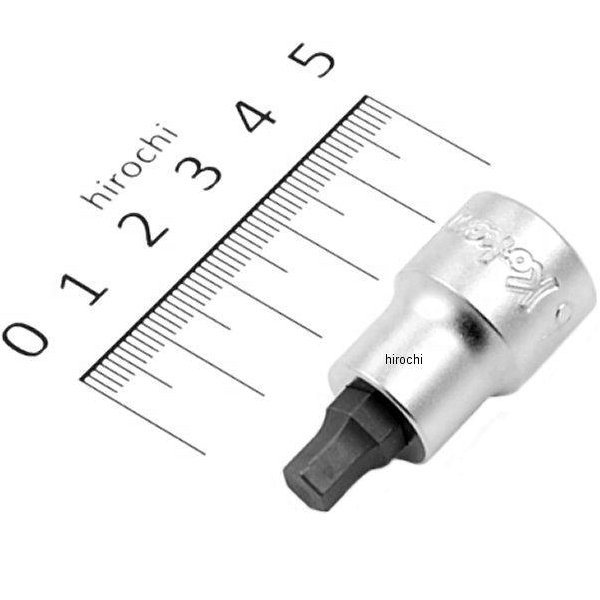 3/8インチsq ヘックスビットソケット 全長38mm 6mm