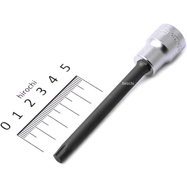 3025.100R-T40 3/8インチsq トルクスビットソケット 全長100mm丸軸 T40