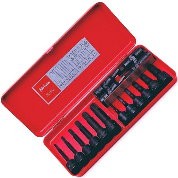 3/8インチsq ソケットセット ヘックスビット 16ヶ組 ミリタイプ