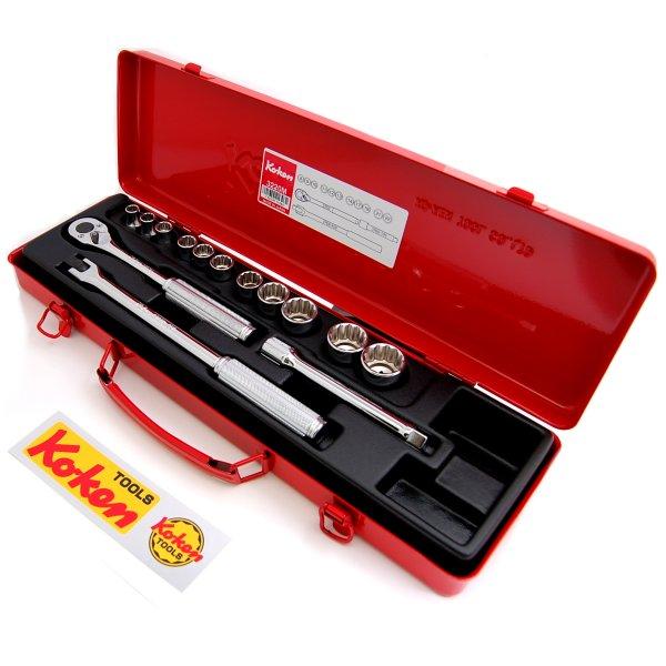 3/8インチsq 12角ソケットセット 14ヶ組 ミリタイプ