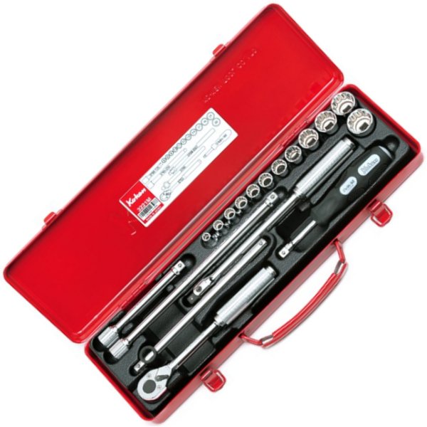 3/8インチsq 12角ソケットセット 18ヶ組 ミリタイプ