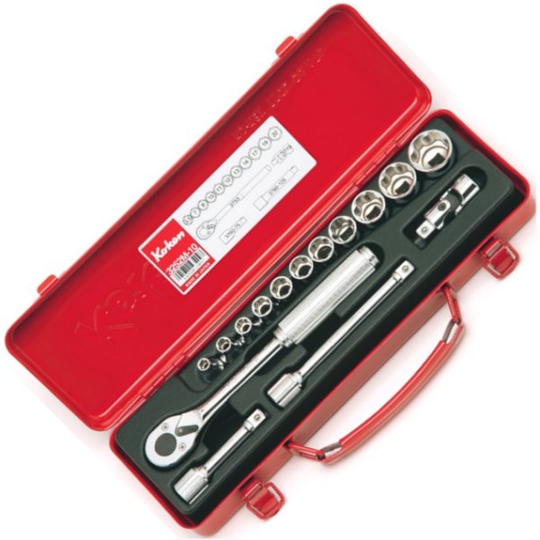 3/8インチsq 6角ソケットセット 15ヶ組 ミリタイプ