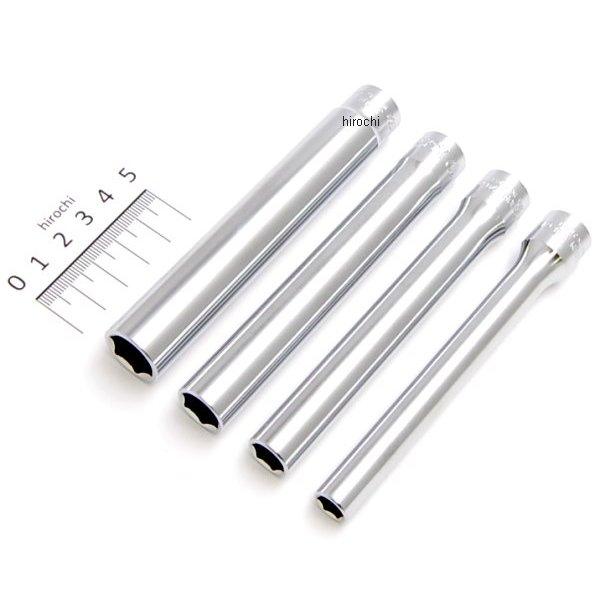 3/8インチsq 6角エクストラディープソケットセット全長120mm 4本組 ミリタイプ