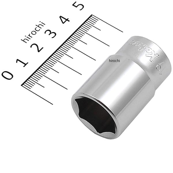 3/8インチsq 6角セミディープソケット 19mm