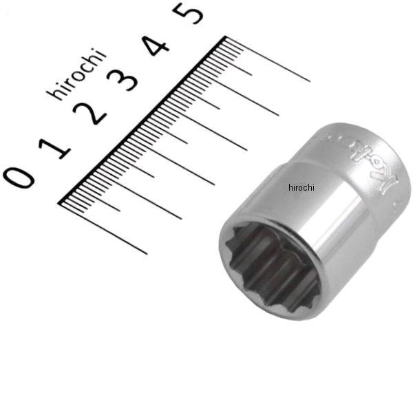 3/8インチsq 12角スタンダードソケット 19/32インチ