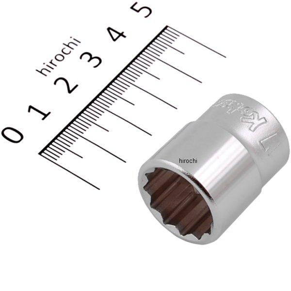 3/8インチsq 12角スタンダードソケット 17mm