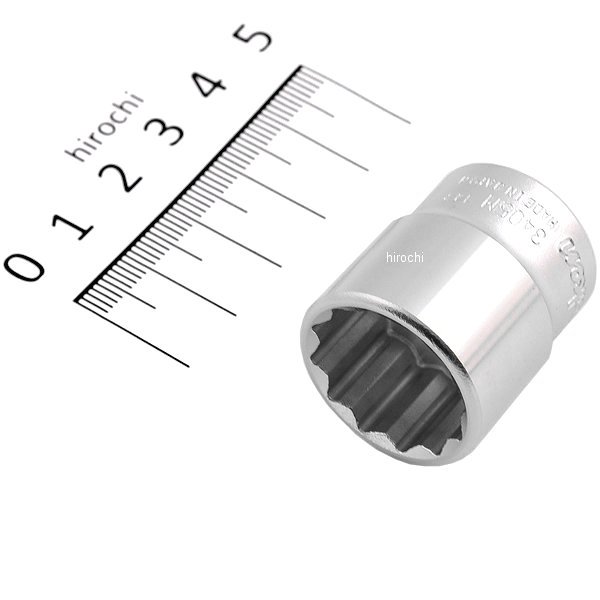 3/8インチsq 12角スタンダードソケット 19mm