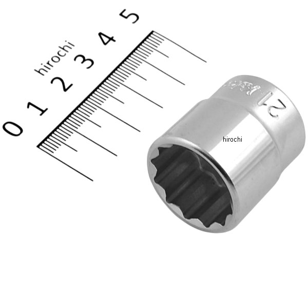 3405M-21 3/8インチsq 12角スタンダードソケット 21mm