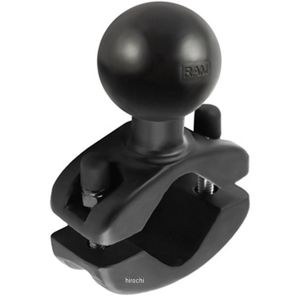 レールクランプ 1.5インチボール φ32mm-φ47mmのパイプに対応 汎用 黒