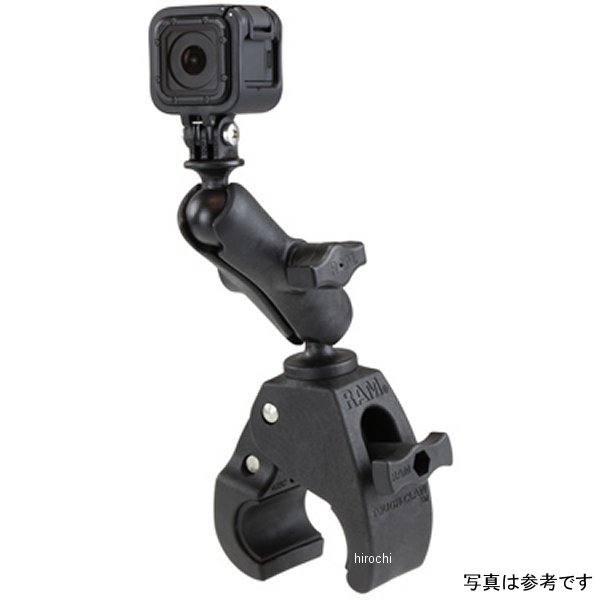 ミディアムタフクランプセット GoPro用 φ20mm-φ31mmのパイプに対応 黒