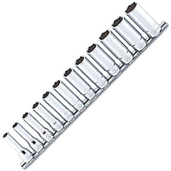 3/8インチsq 12角ディープソケットレールセット 12ヶ組 ミリタイプ