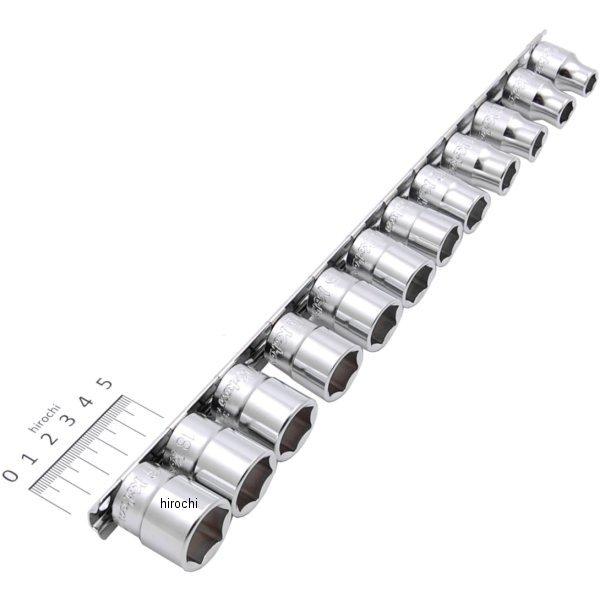 RS3400M/12 3/8インチsq 6角ソケットレールセット 12ヶ組 ミリタイプ