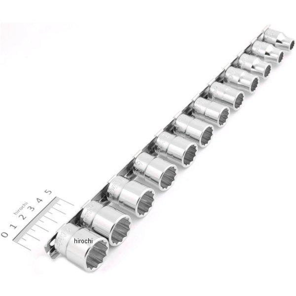 RS3405M/12 3/8インチsq 12角ソケットレールセット 12ヶ組 ミリサイズ