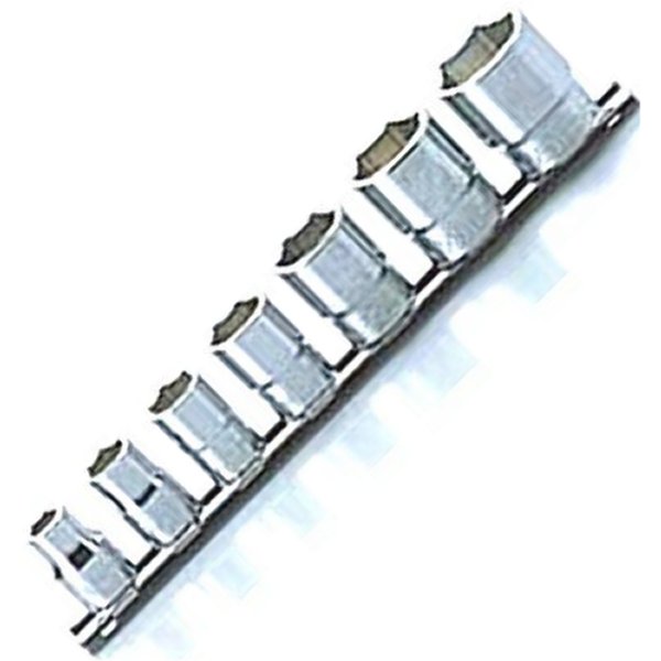 3/8インチsq 12角英国規格ソケットレールセット 7ヶ組 インチタイプ