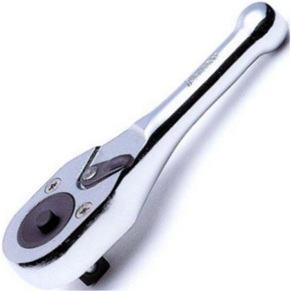 1/2インチsq ラチェットハンドル(ボタン式/ショートタイプ) 全長 110mm