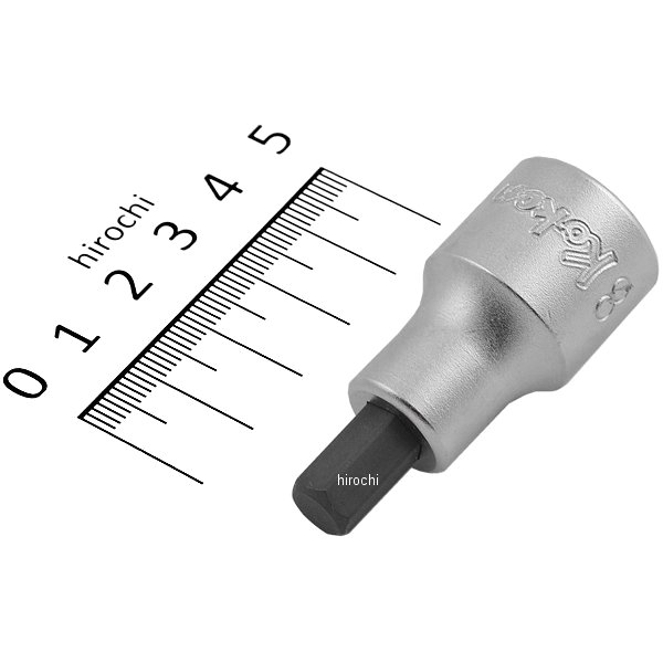 1/2インチsq ヘックスビットソケット 全長50mm 8mm