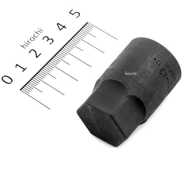 1/2インチsq ヘックスビットソケット 全長43mm 24mm